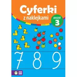 CYFERKI Z NAKLEJKAMI ZESZYT 3 4+ - Zielona Sowa