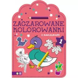 ZACZAROWANE KOLOROWANKI Z NAKLEJKAMI 4+ - Zielona Sowa