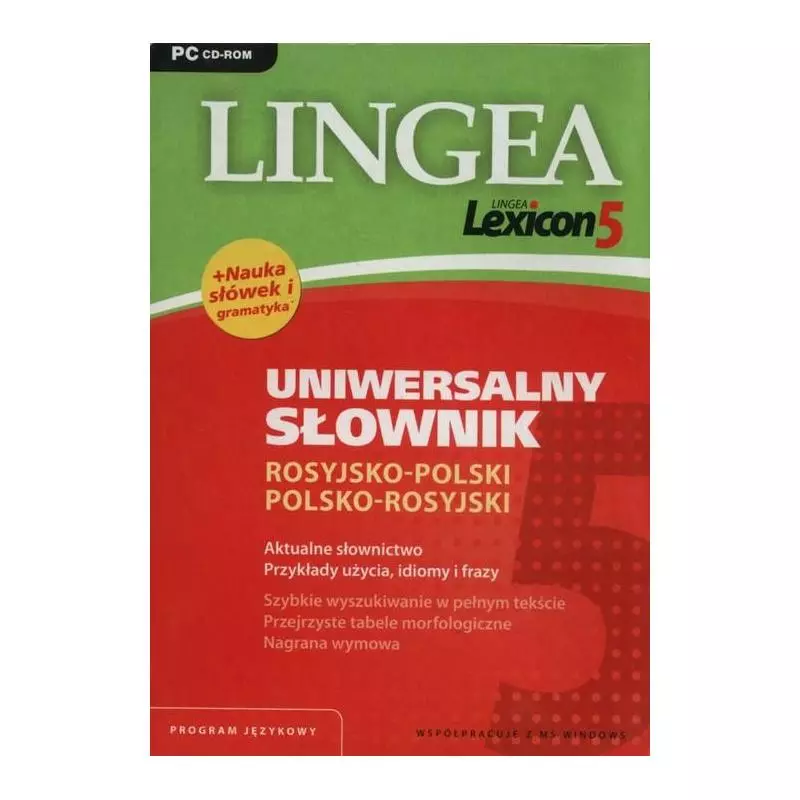 LINGEA LEXICON 5. SŁOWNIK ROSYJSKO-POLSKI. PC CD-ROM. 