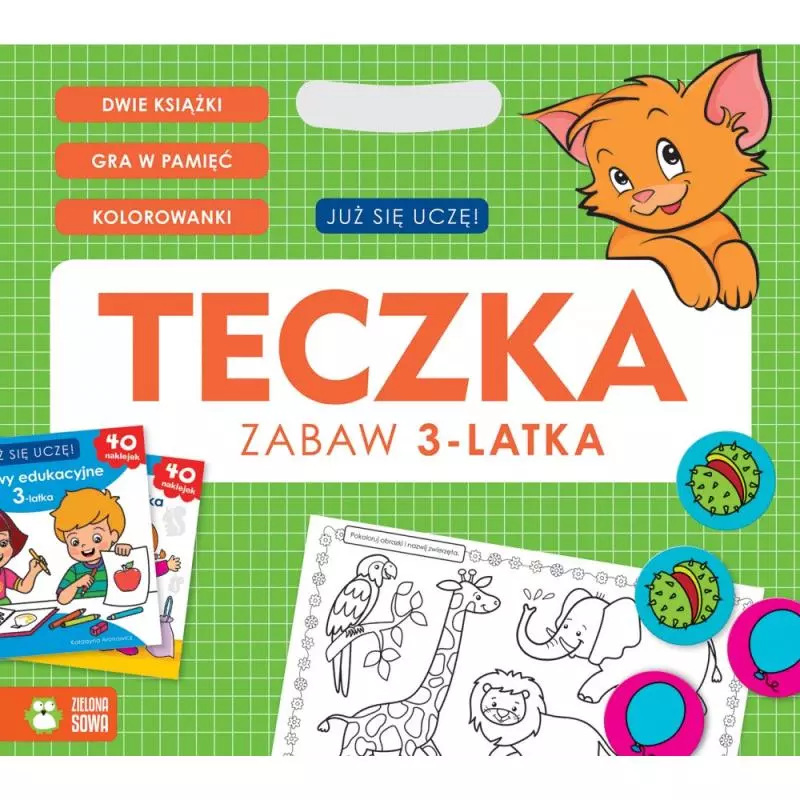 JUŻ SIĘ UCZĘ TECZKA ZABAW 3-LATKA - Zielona Sowa