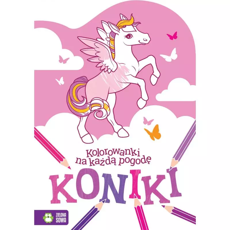 KOLOROWANKI NA KAŻDĄ POGODĘ KONIKI 4+ - Zielona Sowa