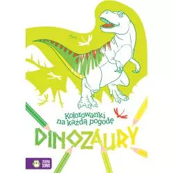 DINOZAURY KOLOROWANKI NA KAŻDĄ POGODĘ 4+ - Zielona Sowa