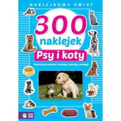 PSY I KOTY 300 NAKLEJEK NAKLEJKOWY ŚWIAT 4+ - Zielona Sowa