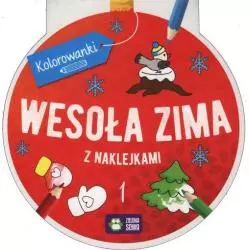 WESOŁA ZIMA Z NAKLEJKAMI 4+ - Zielona Sowa