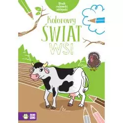 KOLOROWY ŚWIAT WSI. WESOŁE MALOWANKI NAKLEJANKI 4+ - Zielona Sowa