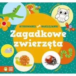 ZAGADKOWE ZWIERZĘTA RYMOWANKI-NAKLEJANKI 1+ - Zielona Sowa