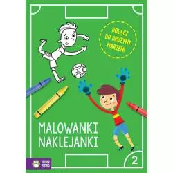 PIŁKARSKIE MALOWANKI NAKLEJANKI 2 - Zielona Sowa