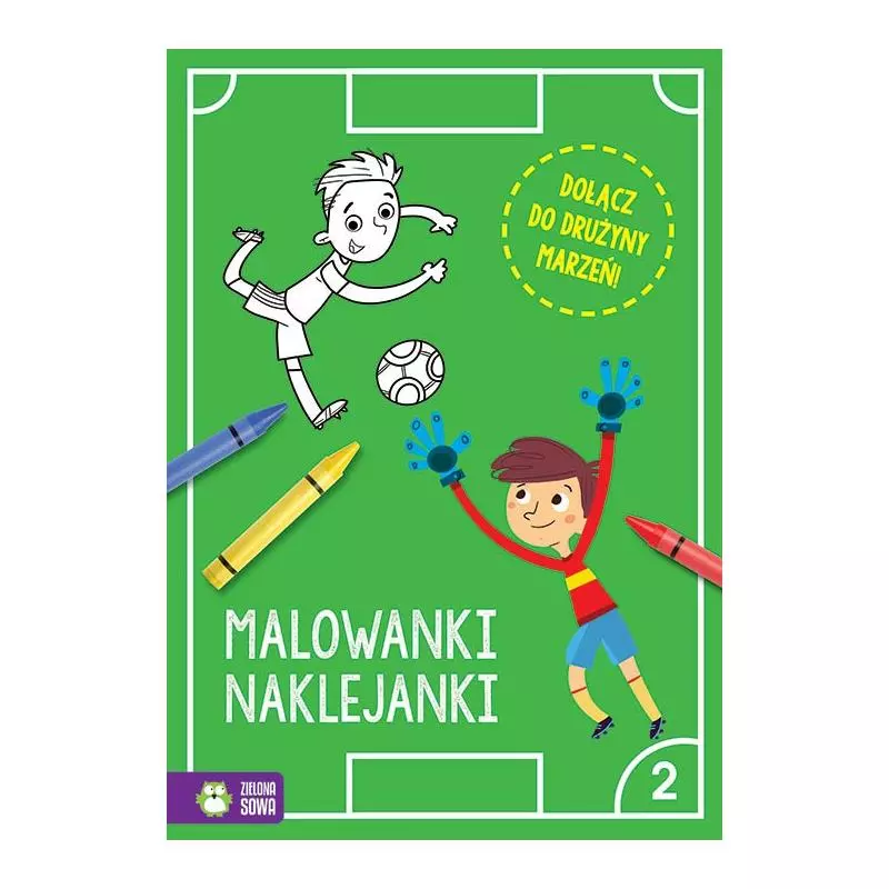 PIŁKARSKIE MALOWANKI NAKLEJANKI 2 - Zielona Sowa