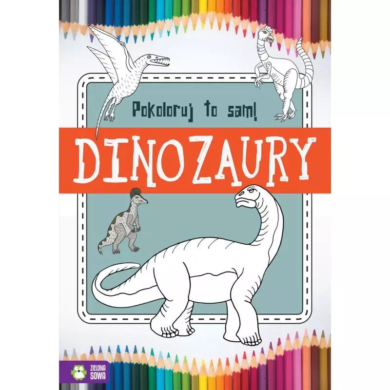 POKOLORUJ TO SAM! DINOZAURY 4+ - Zielona Sowa