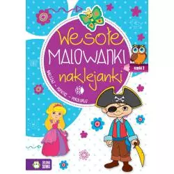 WESOŁE MALOWANKI NAKLEJANKI 4+ - Zielona Sowa