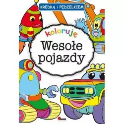 KREDKĄ I PĘDZELKIEM KOLORUJĘ WESOŁE POJAZDY 