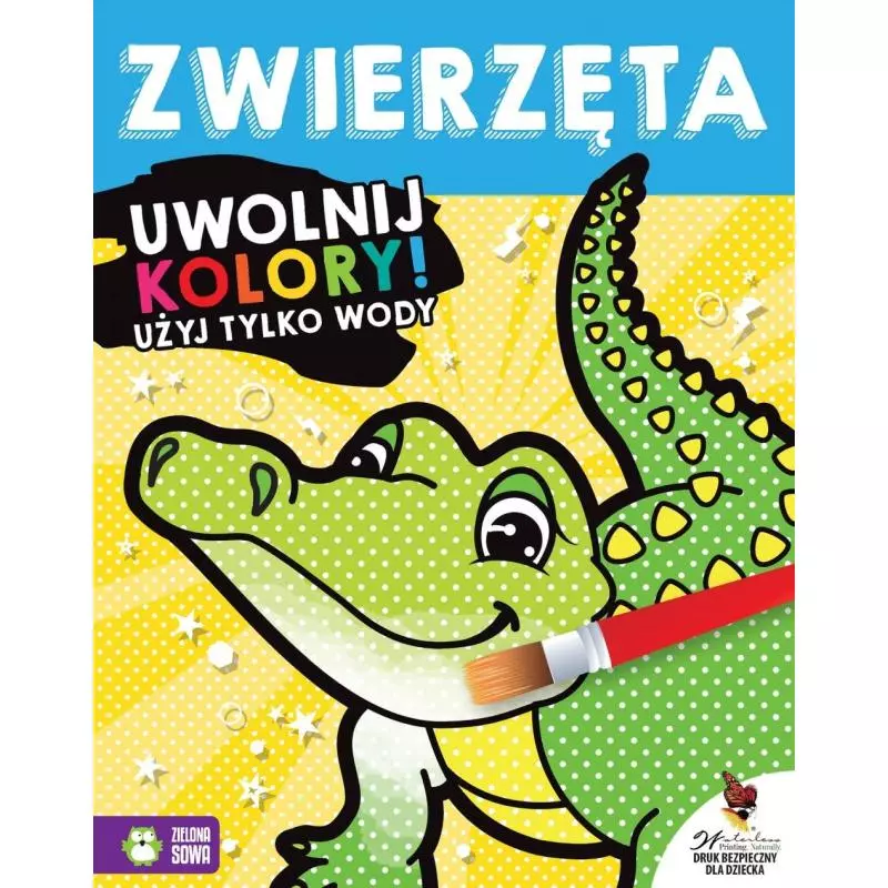 MALOWANKA WODNA. UWOLNIJ KOLORY ZWIERZĘTA 4+ - Zielona Sowa