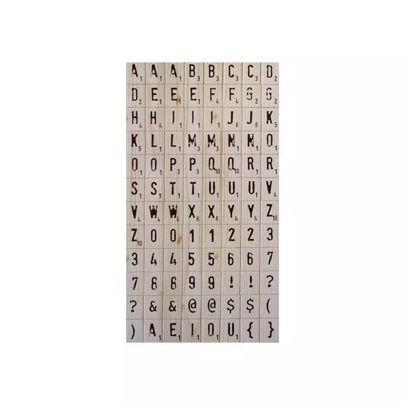 96 LITERY I CYFRY SAMOPRZYLEPNE DO SCRAPBOOKINGU