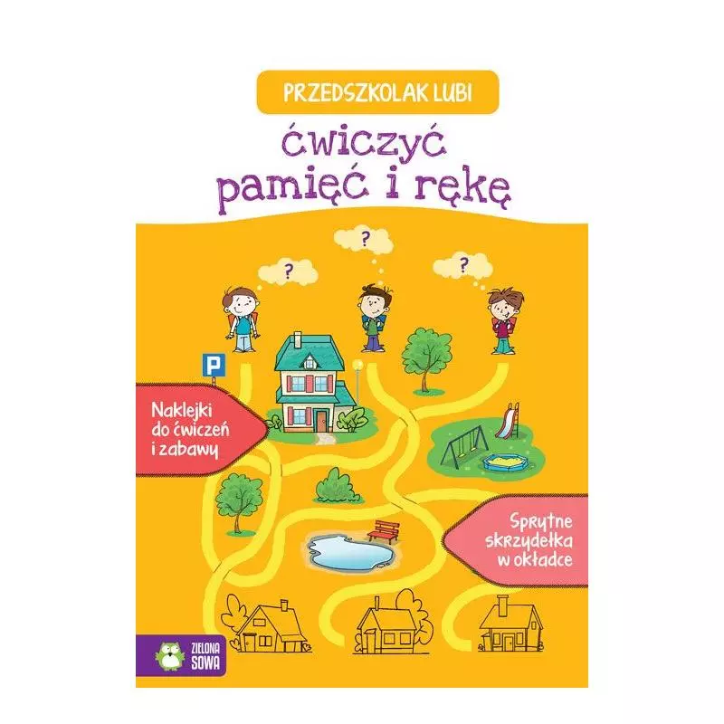 PRZEDSZKOLAK LUBI ĆWICZYĆ PAMIĘĆ I RĘKĘ 4+ - Zielona Sowa