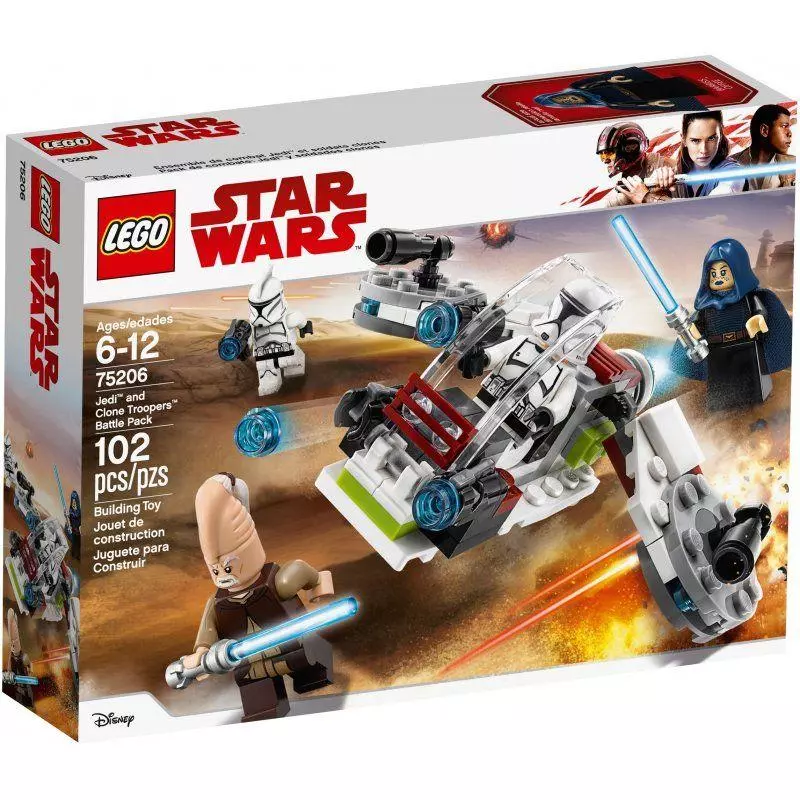 JEDI I ŻOŁNIERZE ARMII KLONÓW LEGO STAR WARS 75206 - Lego
