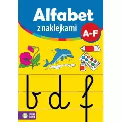 ALFABET Z NAKLEJKAMI A-F - Zielona Sowa