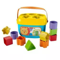 PIERWSZE KLOCKI MALUCHA 10 ELEMENTÓW FISHER PRICE 6M+