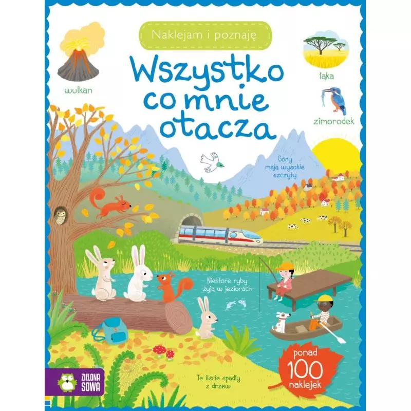 WSZYSTKO CO MNIE OTACZA NAKLEJAM I POZNAJĘ 4+ - Zielona Sowa