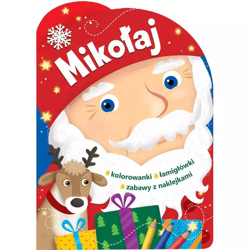 MIKOŁAJ KOLOROWANKA Z NAKLEJKAMI - Wilga