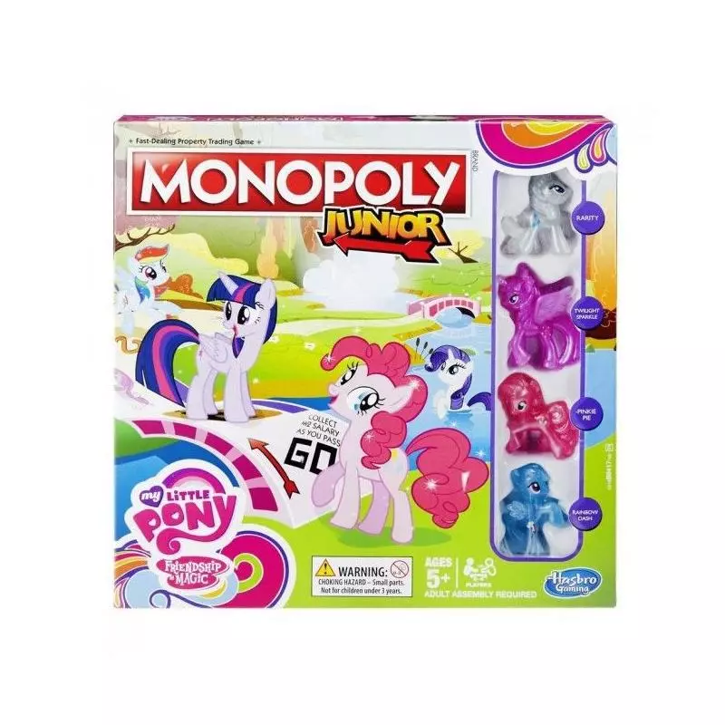 MONOPOLY JUNIOR MY LITTLE PONY GRA PLANSZOWA 5+ - Hasbro
