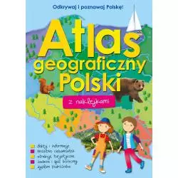 ATLAS GEOGRAFICZNY POLSKI Z NAKLEJKAMI - Wilga