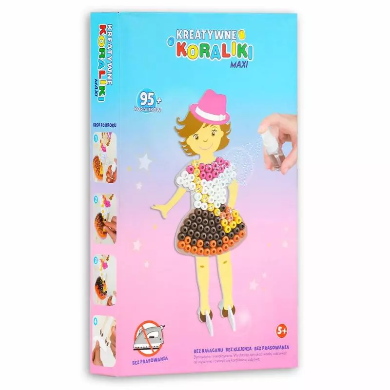 DZIEWCZYNKA KREATYWNE KORALIKI 95 SZT. 5+