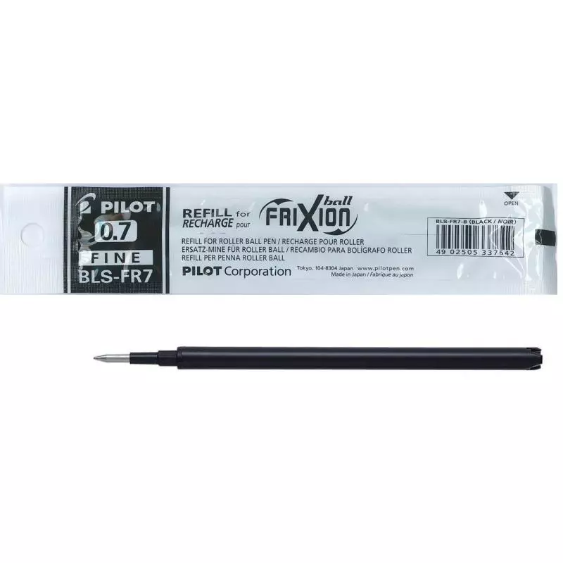 PILOT FRIXION WKŁAD DO PIÓRA KULKOWEGO CZARNY 0,7MM - Pilot